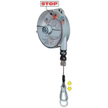 Federzug Planeta 8-10 kg 2,5 m Aluminiumgehäuse Sicherheitshaken Einstellbare Tragkraft Seil als Absturzsicherung