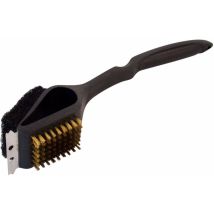 Spazzola Raschietto Per Griglia Barbecue Bbq Pulizia Campeggio -3 In 1