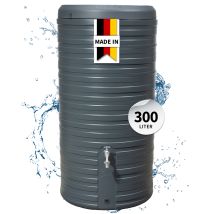 Graf Otto - Garantia Nordic 2in1 Regenspeicher 300 Liter Graphite Grey Inkl. Pflanzschale