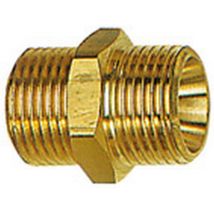 Raccordo in Ottone G 1/2 x G 1/2 – Lunghezza 29 mm – Diametro Esterno 24 mm – Riegler