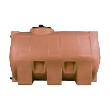 Cuve Récupération Eau De Pluie 300l - Réservoir Aérien Horizontal Terracotta - Polyéthylène - Elbi Cho