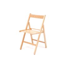 Silla Plegable De Madera Natural 43x9x88