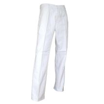 LMA – Malerhose 100144 – Größe 38 – 100% Baumwolle – Weiß – 5 Gürtelschlaufen – 2 Taschen – Strapazierfähig