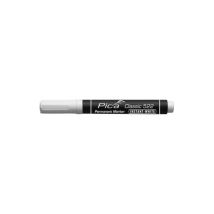 Marcador Pica Classic Instant White – 10 unidades – Tinta permanente resistente al agua – Ideal para carpinteros