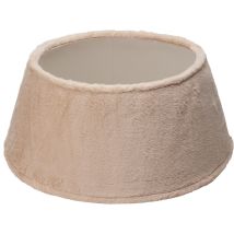 Base Para Árbol De Navidad De Piel Sintética Beige De 55 Cm
