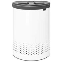 Wäschekorb 55 L Dunkelgrau Weiss - Brabantia