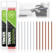 Deep Hole Bleistift Alternative Minen Set - 12 X 2,8 Mm Hochsichtbare Farbige Minen Für Den Bleistift 6 X Rot, 6 X Weiß, 12 X Bleistiftminen - Alp2 - 