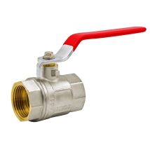 Valvola a sfera in ottone 1/2" PN-16 – Leva in acciaio – Pressione massima 16 bar – Temperatura di lavoro -20oC a 180oC – GNCGARDEN
