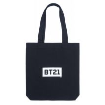 Bt21 - Stoffeinkaufstasche 28x40 Cm (schwarz)