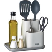 Joseph Joseph Duo, Organisateur De Cuisine, Récipient De Rangement Compact, Parfait Pour Les Ustensiles Et Les Épices, Avec 3 Compartiments, Finition 