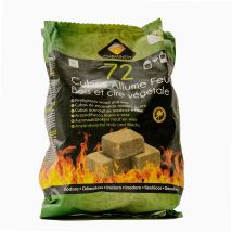 Feueranzünder – 100% natürlich – geruchlos – 72 Stück – für Kamine und Holz