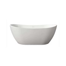 Ambra - Enola - Bañera De Pie - Bañera Moderna Y Confortable - Solid Surface - 160 Cm