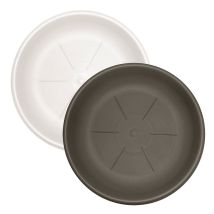 Untersetzer weiß 22 cm Durchmesser für Töpfe bis 25 cm robustes Material