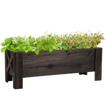 Carré Potager Easycomfort Raised Garden Bed Drainage Élevé
