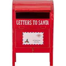 [neuwertig] B-ware Bloomingville Briefkasten Postkasten Weihnachtsdeko Dekoration Rot Eisen Carlo