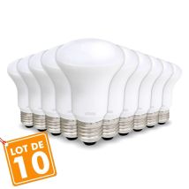 Arum Lighting - Lotto Di 10 Lampadine Led Spot R63 E27 9w Eq 60w Température De Couleur: Bianco Caldo 2700k