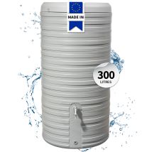 Garantia Nordic 2in1 Récupérateur D'Eau De Pluie 300 L, Gris Pierre Incl. Bac De Plantation