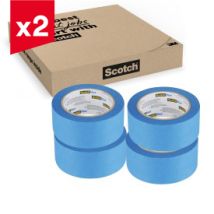 2 Lots De 4 Rubans De Masquage Multi-surfaces Scotchblue , 36 Mm X 41 M, Soit 8 Rouleaux, 100% Pefc, Sgsch-pefc-coc-110078