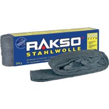 Stahlwolle grob 5 – 200 g – Hochwertiger 1a-Gütestahl – Für Holz, Glas, Stein, Metall – RAKSO