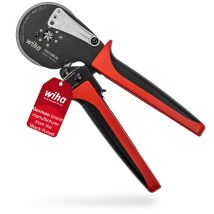 Toolland - Wiha Professional Crimping Pliers With Automatic Adjustment To The Wire End Sleeve Size 0.08 To 16mm² (41246) I Crimp Tool I Hexagonal 