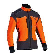 Funktionsjacke X-treme Vario Orange/Grau Größe M – schmutz- und wasserabweisend, reißfest, elastisch