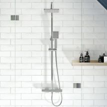Gainsborough - Gdsp Square Dual Outlet Thermostatic Cool Touch Bar Mixer Shower