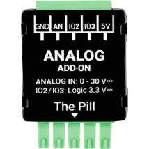 Componente Domotico Shelly The Pill - Analog 0-30 V Add-on 1 Ingresso Analogico 2 Uscite Digitali