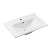Rechteckiges Einbauwaschbecken – 60 X 39 Cm – Glänzend Weiß – Aurea