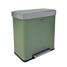 Catter House - Catterhouse Mülleimer/recyclingbehälter Planeta 60l 58x35,5x60 Cm Mit Pedal, Herausnehmbaren Eimern Und Sanftem Verschluss