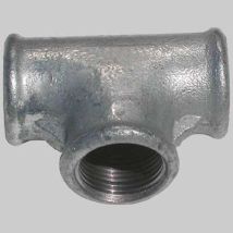 Raccordo in acciaio zincato TEE - 1" - Certificato per GAS