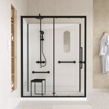 Cabina De Ducha Segura Y Accesible A Todos 160x85x220cm - Grifo Termostático