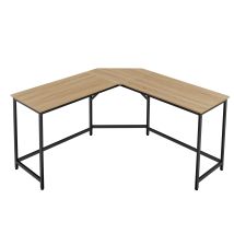Bureau D’angle Valora Chêne Sonoma Acier Noir 149x149