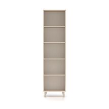 Libreria Alycia Beige – 50 x 40 x 190 cm – Legno Compensato – 4 ripiani – Carico massimo 10 kg