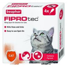 Fiprotec Spot On Cat 50mg (4 Pipettes) - 260697 - Beaphar