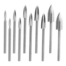 Set Di 10 Punte Per Trapano Per Intaglio E Incisione Del Legno, Punte Per Trapano Per Incisione, Punte Per Trapano Per Legno Fai Da Te, Adatte Per 