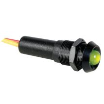 Lampada LED 24V Verde – Corpo Nero – 24VBG – 15 cm, Nero, Bianco, 25.5 mm, 3 g, ABS – Seder