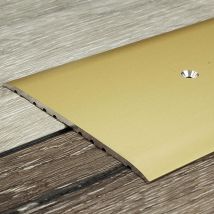 Proviston - Bergangs- & Ausgleichsprofil Aluminium 80 X 3.5 X 1000 Mm Goldfarbig Bodenprofil Metallprofil Übergangsschiene