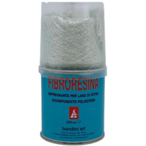Fibroresina In Mini Kit Lana Vetro E Bicchierino Ml 200 Bandini