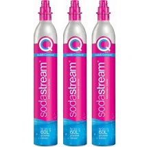 Sodastream - Juego De 3 Cilindros De Gas Co2 De Conexión Rápida 60l Para Gasificador - 3 X Cylindre Quick Connect