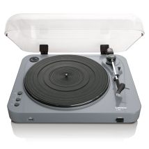 Tocadiscos Usb, Semiautomático, Gris, 33/45 Rpm