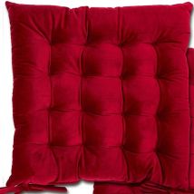 Emma Barclay - Le Chateau Velvet Seat Pad Red
