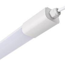 Plafoniera Stagna Led 120cm 36w Batten Ip65 Bianco Caldo 3200k