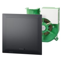Helios Els Nfc F Black Ventilatoreinsatz M. Fassade, Volumenstr. 7,5-100m3/h Wählbar, M. Feuchtesensor, Timer, Intervallfunkt.