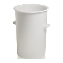 Socket De Plástico 110l Acerca De Hd-pe Blanco D515xh733mm Con Pantalla De Mango Exterior