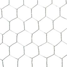 Malla Triple Torsión Galvanizada 0,60m x 50m - Alambre de Acero Galvanizado - Ideal para Avicultura y Jardinería