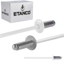 Remaches Abiertos De Aluminio 3,2x6 Mm Ral9010