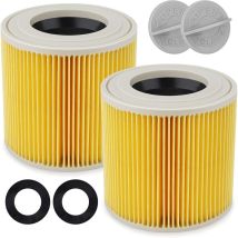 Patronenfilter Für Kärcher Wd3/wd2, 2 X Patronenfilter-zubehör Für Staubsauger Wd 2200, Wd 2250, Wd 3300 M, Wd 3500 P, A 2003, A 2004, A 2054 Me, A 