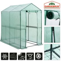 Gardebruk - Serra Da Giardino 2,23m² Ortaggio Piante Fiori Coltivare Verdure Cassetta Per Piante In Pe 190x186x120 Cm