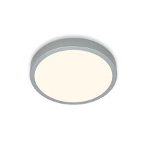 Brilo - Ner -plafonnier Led, Plafonnier, Lumière Blanche Chaude, Lampe En Saillie, Lampe En Saillie, Couleur Argent, Ø280x40 Mm