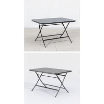 Gardissimo Klapptisch "tara", Partytisch Für Den Garten, Silber, 120 X 80 X 72 Cm (l X B X H)